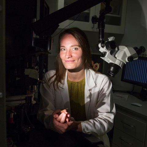 Dr. Julia Stöckl im Labor